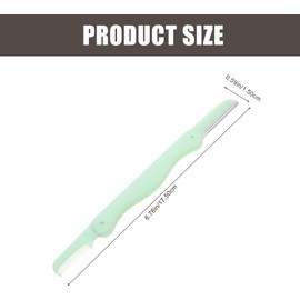 HEALLILY Recortadoras de Cejas de Acero Inoxidable 8 Piezas con Peine Plegable y Mango Antideslizante para Uso Facial Aire Libre, Ligeras y Prácticas Color Aleatorio