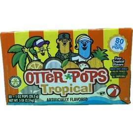 Kokobunch Bundle Of Tropical Fruit Flavored Ice Pops Ice Candy Popsicle | Anita Fruit Punch | Major Mango | Cosmic Coconut | DJ Tropical 80 PCS Total