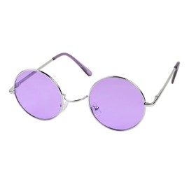ShadyVEU Retro Round Style 70s Sunglasses Colorful Tint Groovy Hippie Mens Womens Shades