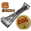 Quick Screw 6" inch Aluminum Hidden Rain Gutter Bracket Hook