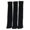 Men's 5 Toe High Socks, 3 Pairs Set, 100% Cotton