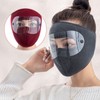 Unisex Winter Warm Face Mask Ski Face Cover Outdoor Blue 2ea
