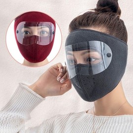 Unisex Winter Warm Face Mask Ski Face Cover Outdoor Blue 2ea