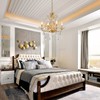 WUZUPS Crystal Candle Chandelier Pendant Flushmount Ceiling Light Modern Lighting