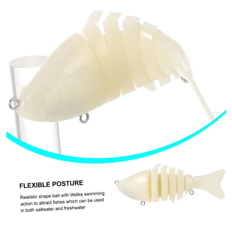 Sosoport 2pcs Knobby Simulation Fishing Lures Blank Artificial Baits for