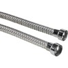 Speedway Motors Stainless Steel Headlight Conduit Set, 12-Inch Polished Two-Piece