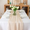 Chuqing Chiffon Table Runner, Decorative Fabric in Natural Beige, Thin