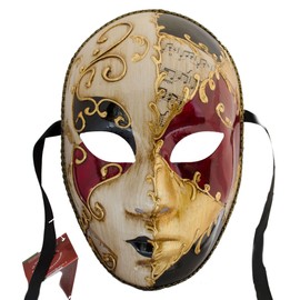 Lannakind Venetian Mask Face Mask Volto Women's Carnival Ball Mask Masquerade Wall Decoration