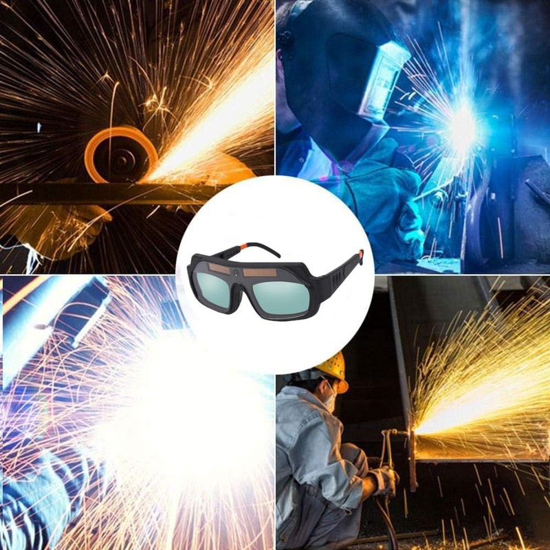 True Color Solar Auto Darkening Welding Goggles, Safety Protective Welding