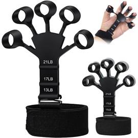 Finger Power, Set of 2, Finger Trainer, Grip Training, Wewiken Strength Adjustable, Grip Strengthener Tool, Grip Strength, Grip Recovery, Grip Strength Trainer, Power Grip, Grip Strength, Stress