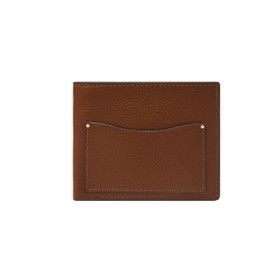 Fossil Men's Wallet - Anderson Leather Coin Pocket Bifold Ml4579406 - 4.5" L x 3/4" W x 3.5" H, brown