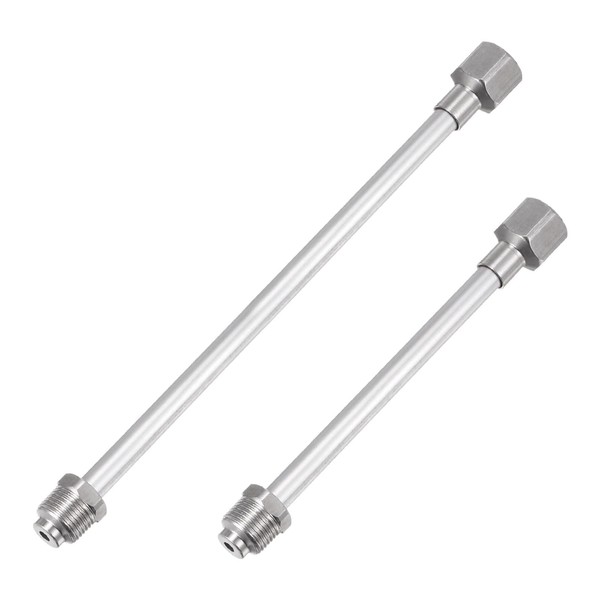 uxcell 2 pcs Airless Paint Sprayer Extension Rods with Red