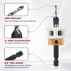 ColumPRO 4PCS Countersink Bits Set, Countersink Drill Bit Set for