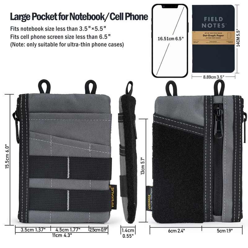 VIPERADE VE16 Small EDC Pouch Tool Organizer, Multifunction Small Tools