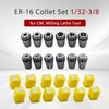 findmall ER-16 Collet Set 12PCS ER-16 Spring Collet Set 1/32-3/8
