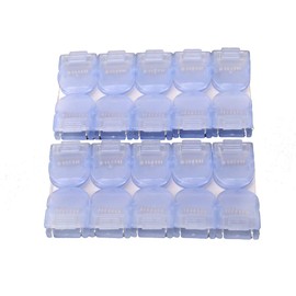 Mike Panel Cubicle Clip for Fabric Panels, Standard Size, 40-Sheet Capacity, Pack of 20, Translucent Blue (CA)