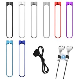NANCHU 8 Piezas Correas Magnéticas para Airpods, Correas Magnéticas Cordón Antipérdida para AirPods, Accesorios Deportivos de Silicona Suave Auriculares Deportivos Correa Anti Pérdida