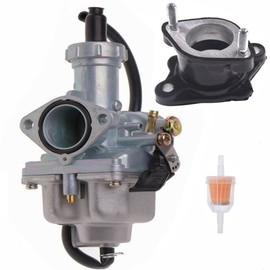 YJGZSVK Carburetor For Honda ATC185 ATC185S ATC200 ATC200S ATC200X ATC200M CB125S CRF50F CRF100F XR50R XR70R XR80R XR100 XR100R XR20 XL100S TRX250X 16100-965-014 16100-HB5-014 Intake Manifold