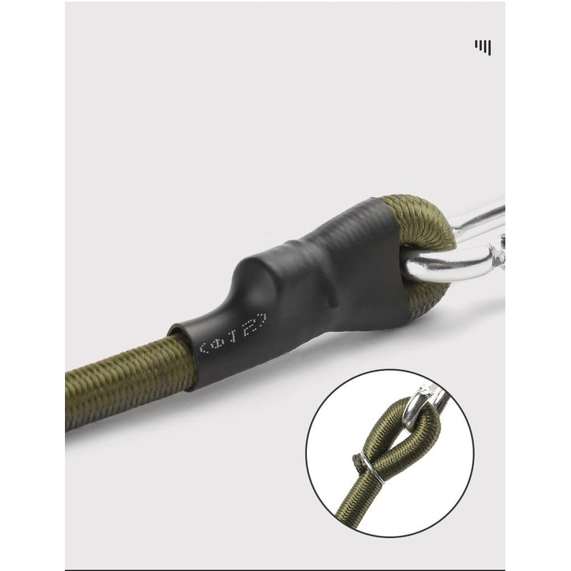 SOREIA Stretch Cord, Rubber Rope, Aluminum Alloy Hooks, Ends Hooks,