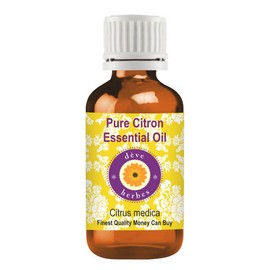 Deve Herbes Pure Citron Essential Oil (Cymbopogon nardus) Steam Distilled 10ml (0.33 oz)