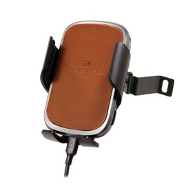 Course Motorsports Direct Fit Phone Mount - Ford Super Duty 2023+ Cradle Head - Charging Auto Closing (Tan) Left or Right
