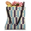 Mid-Century Modern Inspired Abstract Geometric Array Tote Bag