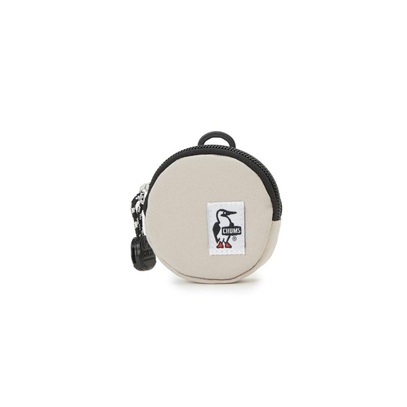 Chums CH60-3573 Men's Recycle Round Coin Case, beige, (greige)
