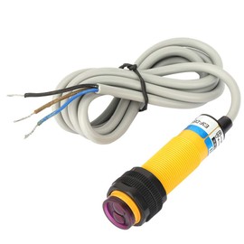 Infrared Light Barrier, Optical Proximity Sensor, 10 cm, Inductive Distance Proximity Sensor, M18, Infrared Beam Reflection Photoelectric Sensor, 3-Conductor PNP Closer, DC 6-36 V