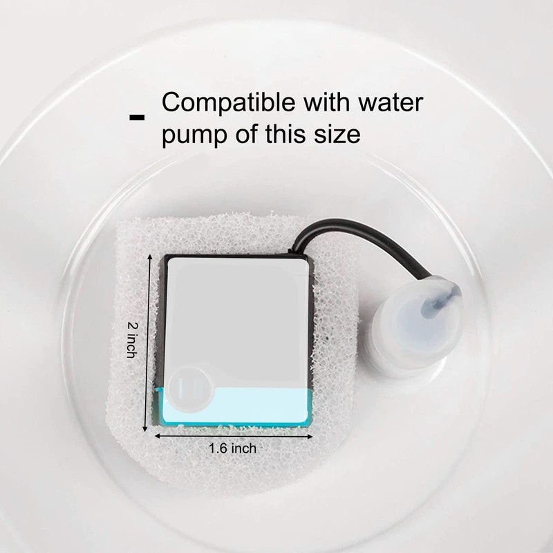 Cat Water Fountain Foam Filters, Compatible with Multiple Pet Fountain