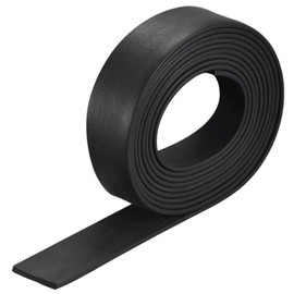 TOP-VIGOR EPDM Rubber Foam Strip 3mm (T) x 30mm (W) x 2000mm (L), Weatherproof Door Seal Rubber Sealing Strip Foam Tape for DIY Gasket Insulation Soundproofing, Reduce Vibration Mat Black