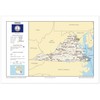 13x19 Virginia General Reference Wall Map - Anchor Maps USA