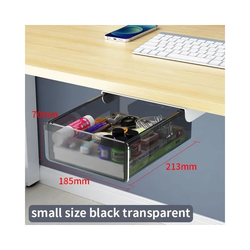 Closiq Desk Drawer Organizer – Self Adhesive Hidden Compartments for