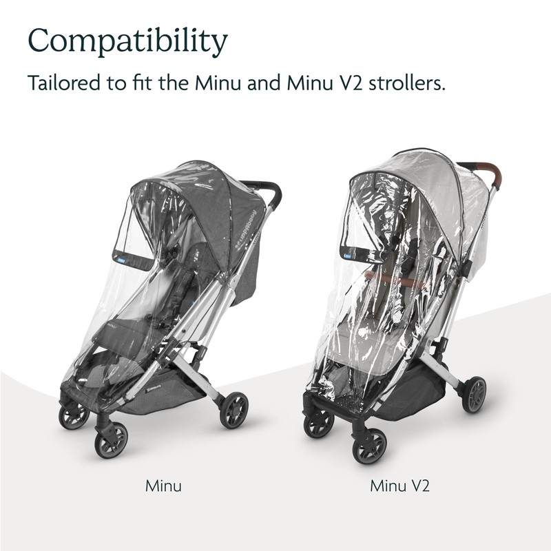 UPPAbaby Minu and Minu V2 Rain Shield/Waterproof and Windproof Coverage/Ventilated