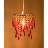 Innoteck Cherry Ceiling Chandelier Acrylic Light Shade, Pink & Light