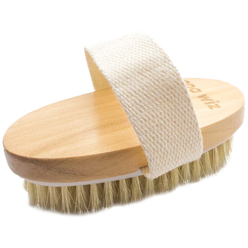 Ana Wiz™ Wooden Body Brush with Medium Natural Boar Bristles,