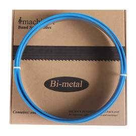 Imachinist S971210812 M42 97-1/2" (97-5/8" or 2480 mm) Long, 1" Long, 0.035" Thick, 8/12 TPI Variable Teeth Bi-Metal Bandsaw Blades for Cutting Metal