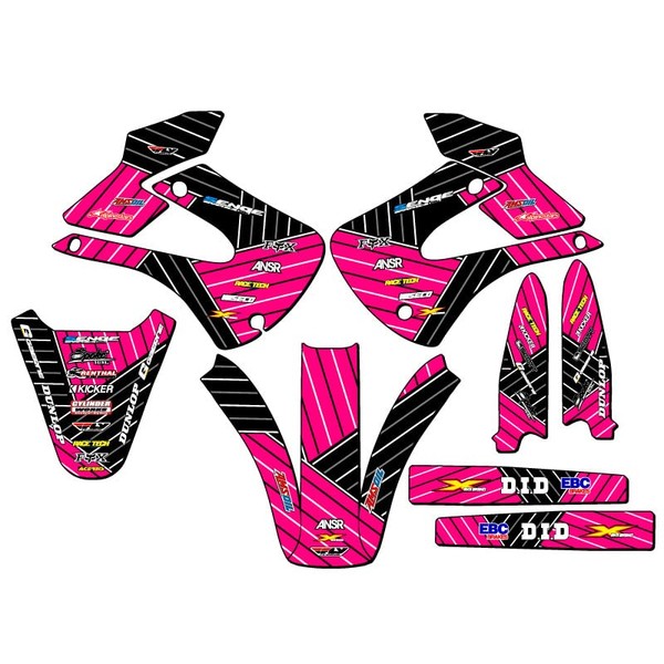 2001-2013 w/UFO FENDERS KX 100 Race Series Pink Senge Graphics