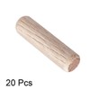 uxcell 0.31"x1.18"(8x30mm) Wooden Dowel Pin Wood Kiln Dried Fluted Beveled
