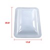 G-PLUS Skylight Cover Exterior Semi-Transparent Camper Skylight Compatible with Most