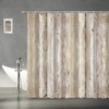 Abaysto Rustic Decor Shower Curtain, Brown Wood Plank Wall Texture