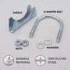 SKIR'CO (Pack of 4) Pipe Clamps for 48mm Diameter Pipe