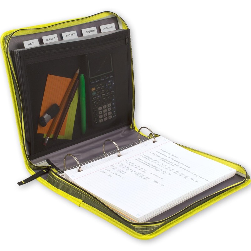 Five Star Zipper Binder, 2 Inch 3-Ring Binder with Round