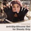 Rahhint Alpaca Wool Winter Warm Fingerless Gloves for Men Women