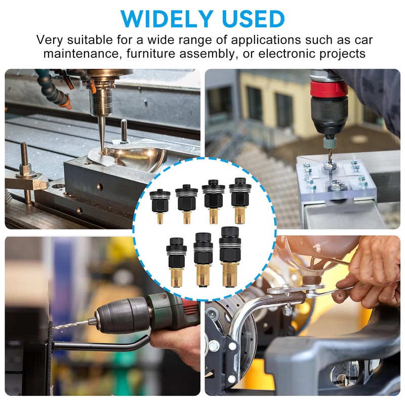 Rivet Nuts Rivet Set, 7 Pieces Rivet Nuts Tool M3