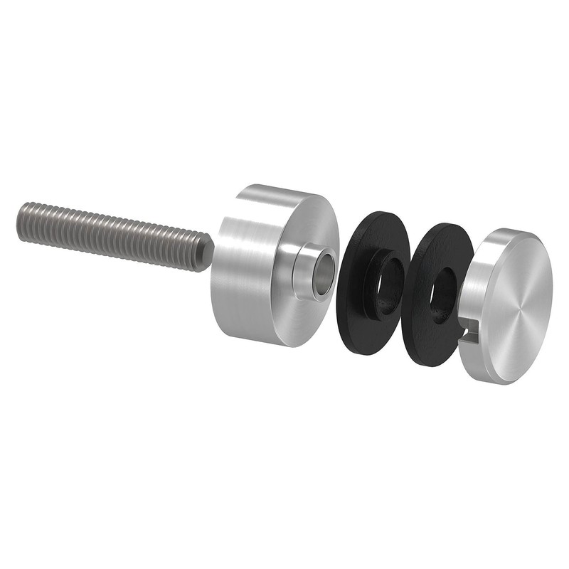 STEINBACHER© Stainless steel glass dot holder, diameter 30 mm, connection: