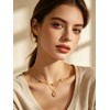 JIYVY32 14K Gold Plated Q Chic Initial Letter Keepsake