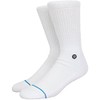 Stance Icon Crew Socks, white / black