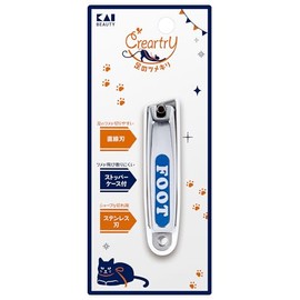 Kai Corporation Claire Tree HC4016 Nail Clippers for Feet, Easy to Cut, Diagonal Straight Blade