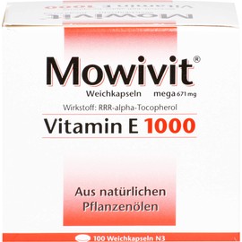 MOWIVIT Vitamin E 1000 Capsules Pack of 100