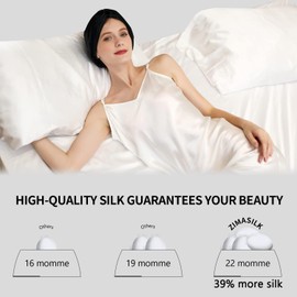 ZIMASILK 22 Momme 100% Mulberry Silk Bonnet for Sleeping & Women Hair Care, Shower Cap, Highest Grade 6A Silk Hair Wrap for Sleeping with Premium Elastic Stay On Head (1Pack, Black)